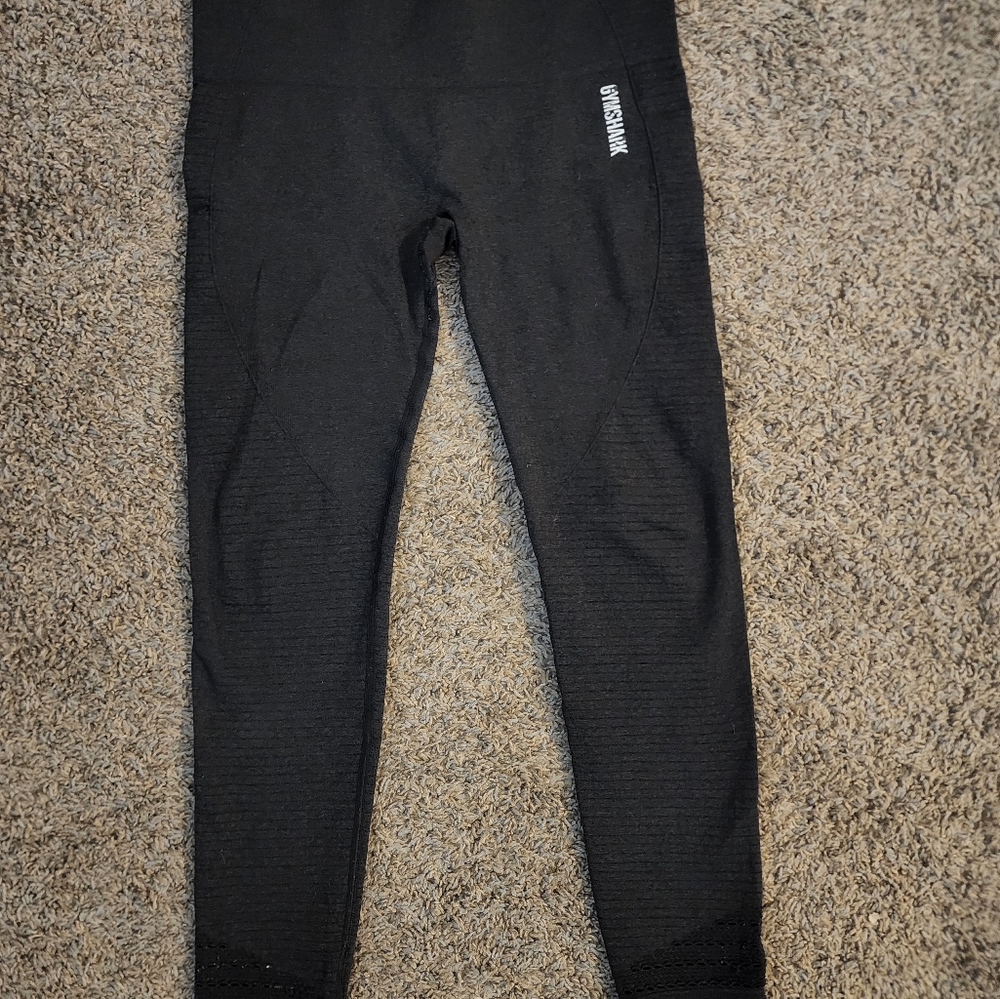 Gymshark origin leggings black marl size medium